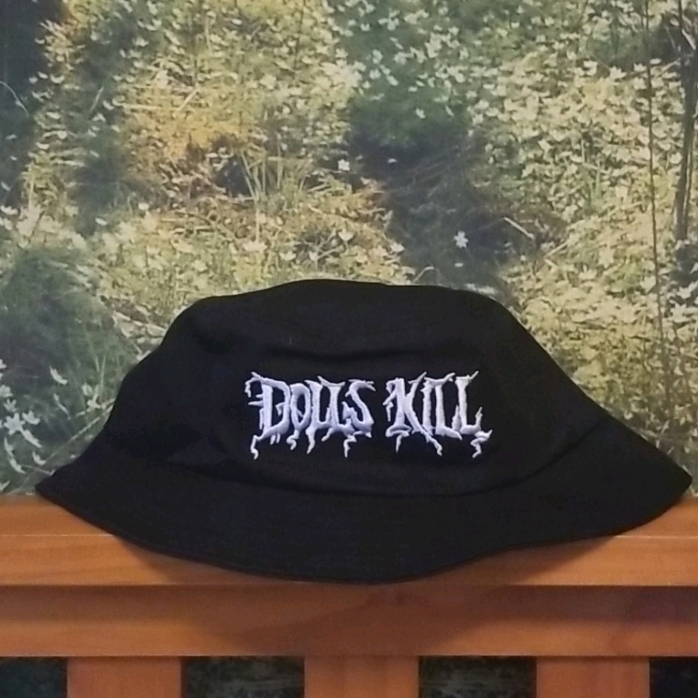 NWOT Dolls Kill Black Bucket Hat